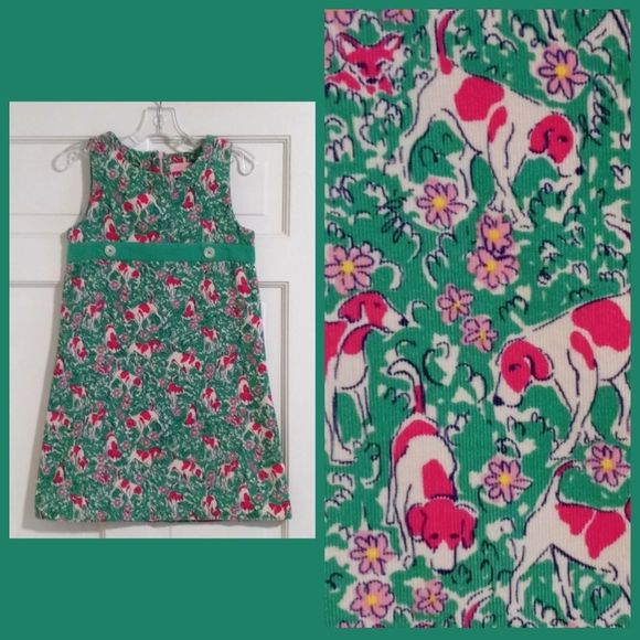 🐶RARE Lilly Pulitzer🐶 - Green/Pink/White 